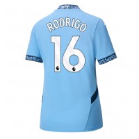 Billiga Manchester City Rodri Hernandez #16 Hemma fotbollskläder Dam 2024-25 Kortärmad